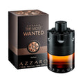 Azzaro The Most Wanted perfume bottle and packaging on a white background