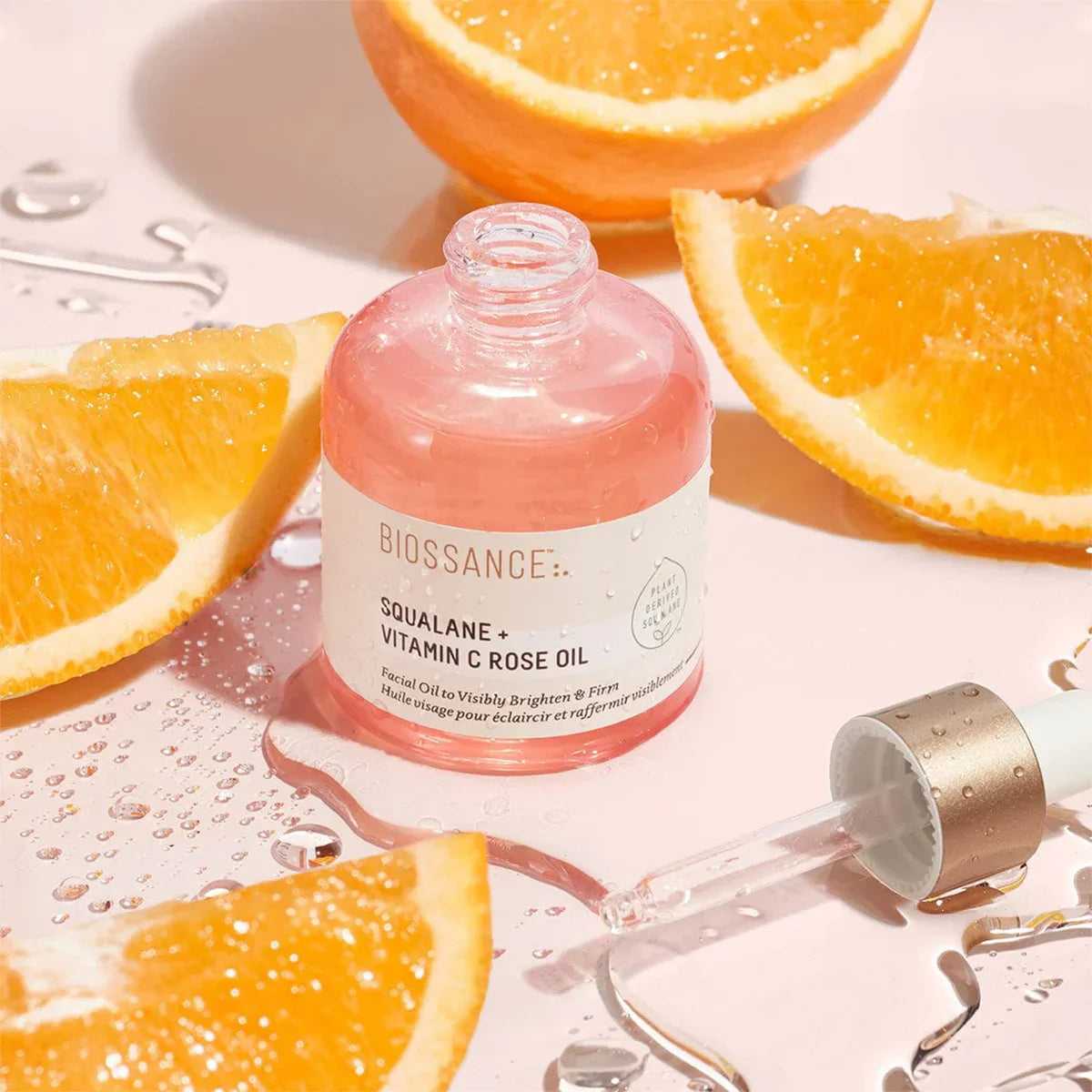 Biossance Squalane + Vitamin C Rose Oil Full Picture