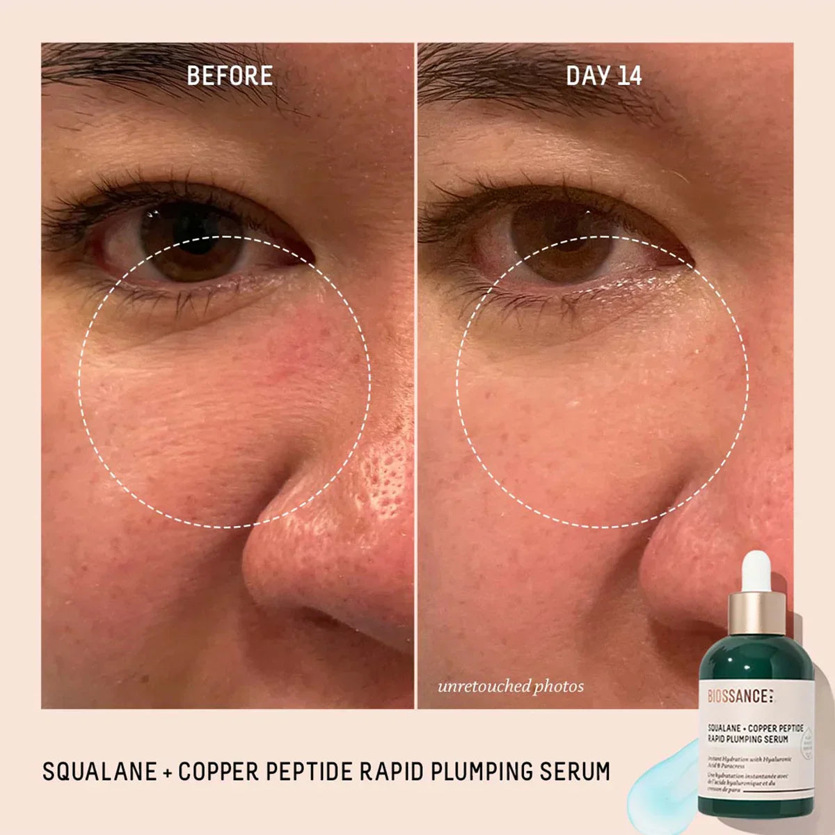 Biossance Squalane and Copper Peptide Rapid Plumping Serum Results